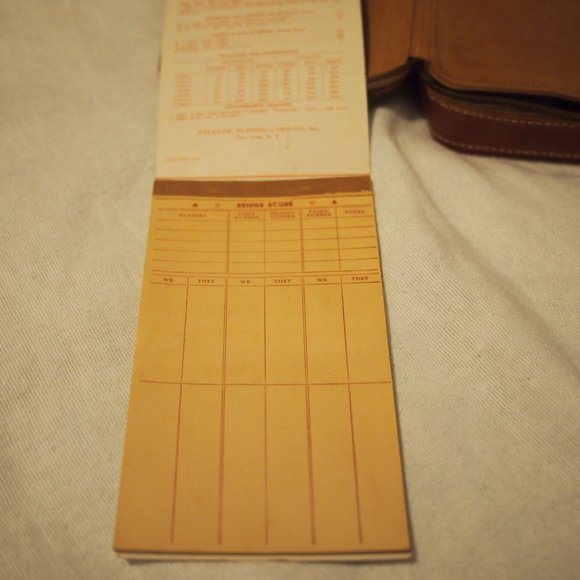 vtg DUNHILL Cowhide Leather Case Poker Chips Bridge LIAL Doberman Playing Cards - Picture 13 of 14